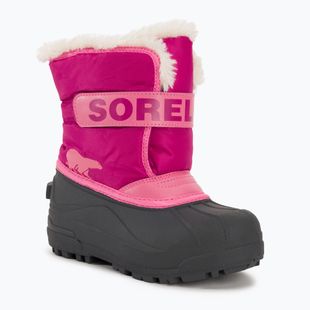 Sorel Snow Commander Junior Schneestiefel tropisch rosa/dunkelrot