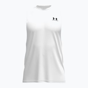 Trainings-T-Shirt Herren Under Armour Left Chest Cut Off Tank white/black