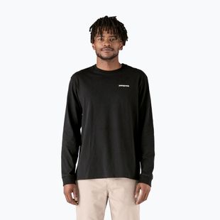Patagonia P-6 Logo Responsibili Herren-Trekking-Longsleeve schwarz