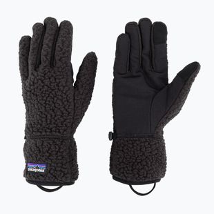 Damen-Trekkinghandschuhe Patagonia Retro Pile Fleece schwarz