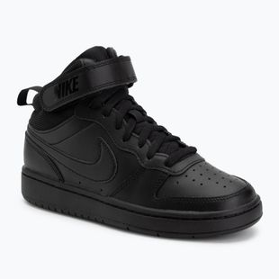 Kinderschuhe Nike Court Borough Mid 2 black/black/black