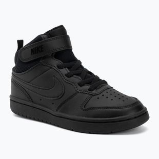 Kinderschuhe Nike Court Borough Mid 2 black/black/black