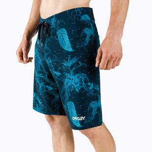 Herren Oakley Ohana Floral 20  Schwimmen Shorts blau FOA403022
