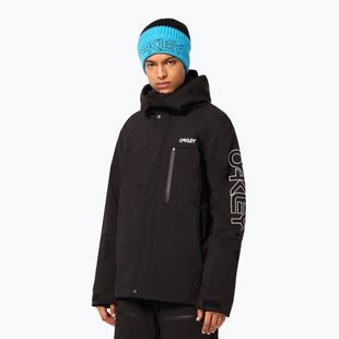 Herren-Snowboardjacke Oakley TNP TBT Insulated black/white logo