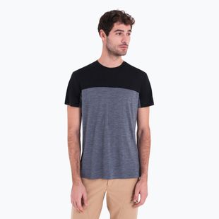 Trekking Shirt Herren icebreaker Merino Cool-Lite Sphere III SS Tee Colour Block graphite hthr