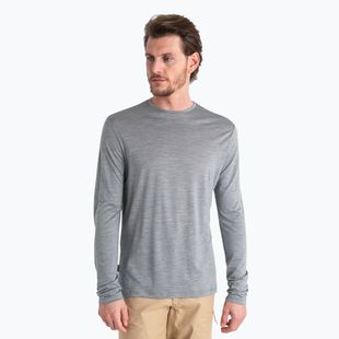 Trekking Longsleeve Herren icebreaker Merino 125 Cool-Lite Sphere III LS Tee metro heather