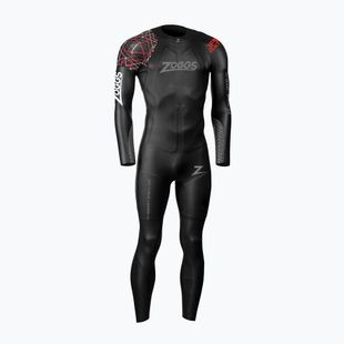 Herren Schwimmen Schaum Zoggs Ow Myboost Shell Fs 3,2 mm schwarz/rot
