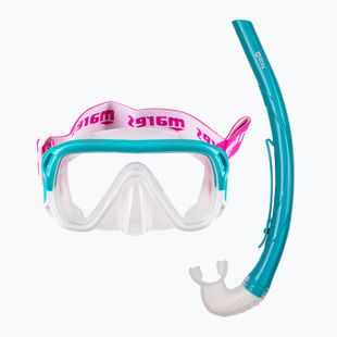 Mares Combo Keewee Junior aqua/weiß/klar Kinderschnorchelset