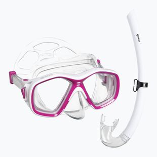 Schnorchelset für Kinder Mares Tapu Jr pink/white/clear