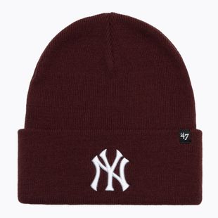 Wintermütze 47 Brand MLB New York Yankees Haymaker dark maroon