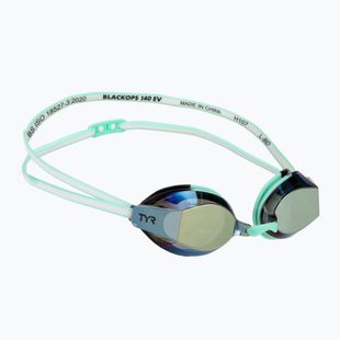 Damen Schwimmbrille TYR Blackops 140 Ev Racing Verspiegelt gold/ mint/ weiß