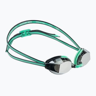 Damen Schwimmbrille TYR Blackops 140 Ev Racing Verspiegelt silber/ mint/ schwarz