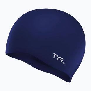 Schwimmkappe TYR Wrinkle Free Silicone navy