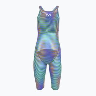 Damen-Einteiler Badeanzug TYR Avictor Luminins Closed Back elec lime