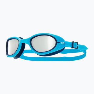 Schwimmbrille TYR Special Ops 2.0 Mirrored silver/blue