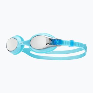 TYR Kinderschwimmbrille Swimple Metallized silber / blau