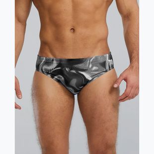 Herren-Schwimmslip TYR Durafast Elite Waveform Brief titanium