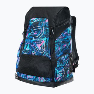 Schwimmrucksack TYR Alliance Printed 45 l blue/pink marmais