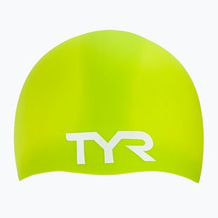 Badekappe TYR Wrinkle Free Silicone limelight
