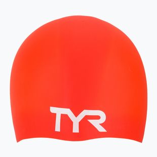 Schwimmkappe TYR Wrinkle Free Silicone bright red