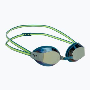 Schwimmbrille TYR Blackops 140 Ev Racing Mirrored turquoise/lime