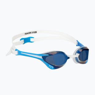 Schwimmbrille TYR Tracer-X Elite Racing Mirrored blue/white