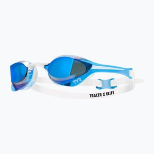 Schwimmbrille TYR Tracer-X Elite Racing Mirrored blue/white