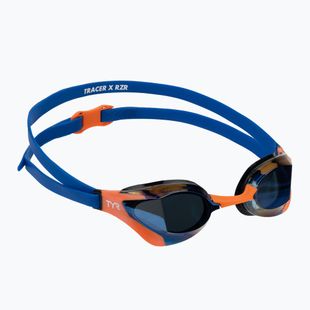 Schwimmbrille TYR Tracer-X RZR Mirrored blue/orange