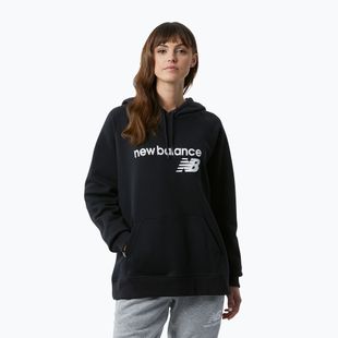Damen New Balance Core Fleece Hoodie schwarz