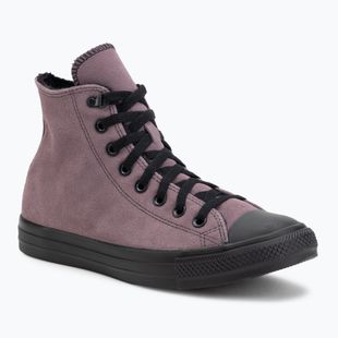 Sneaker Converse Chuck Taylor All Star Hi Suede Faux Fur grey/purple