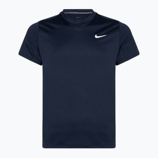 Herren Nike Court Dri-FIT Victory Tennisshirt obsidian/obsidian/weiß