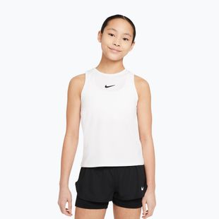 Kinder-Tennisshirt Nike Victory white/white/black