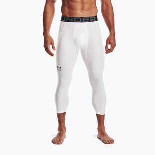 Under Armour Herren Leggings HG Armour 3/4 weiß/schwarz