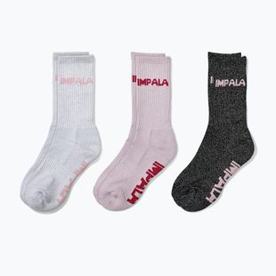 IMPALA Skate Damensocken 3 Paar glitzern