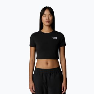 Frauen-T-Shirt The North Face Essential Cropped Slim Tee tnf schwarz