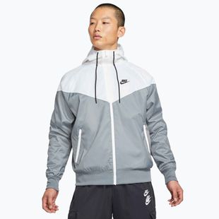 Nike Sportswear Windrunner Herren Jacke Rauchgrau/Weiß/Rauchgrau/Schwarz