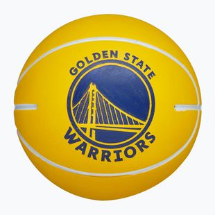 Ball Super Mini Wilson NBA Dribbler Golden State Warriors yellow