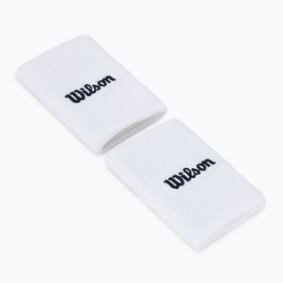 Handgelenk-Band Wilson Wide Terry Wristband 2 Stk. bright white