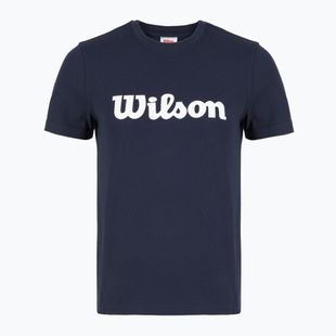 Tennis-Shirt Damen Wilson Team Graphic Script W classic navy script