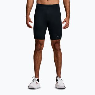 Saucony Fortify Gefütterte Herren Laufshorts halb schwarz