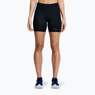 Damen Laufshorts Saucony Fortify 6" schwarz