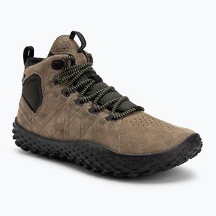 Herren Barfußschuhe Merrell Wrapt Mid WP olive/black