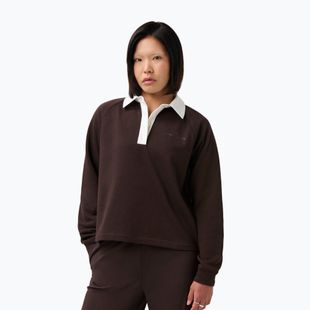 Damenpullover Sweaty Betty Revive Rugby espresso brown