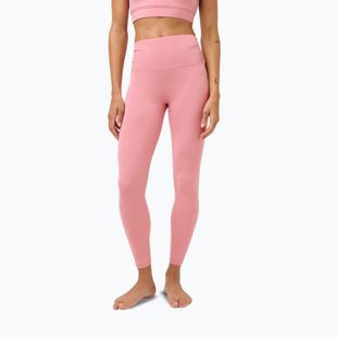 Damen-Trainingsleggings Sweaty Betty Ultimate Studio 7/8 Ruched dark deco pink