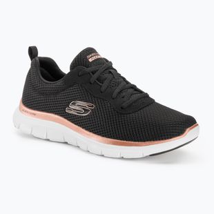 Damen Trainingsschuhe SKECHERS Flex Appeal 4.0 Brilliant View schwarz/rosa gold