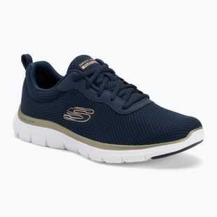 Schuhe Damen SKECHERS Flex Appeal 4.0 Brilliant View navy/gold
