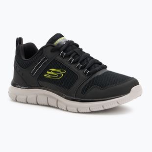 Schuhe Herren SKECHERS Track Knockhill black/lime