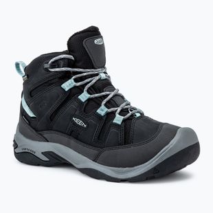 Wanderschuhe Damen KEEN Circadia Mid Polar black/cloud blue
