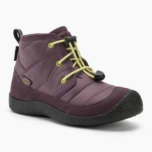 KEEN Howser II Chukka WP Junior Stiefel Pflaume perfekt/Daiquiri grün
