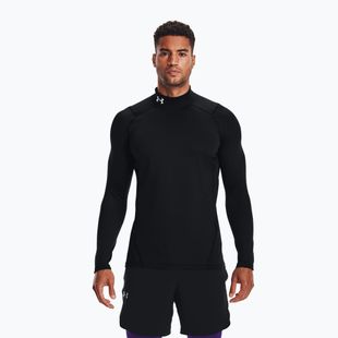Training Longsleeve Herren Under Armour Comp Mock UA Armour black/white